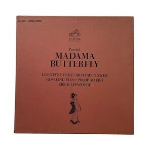Puccini Madam Butterfly Vinyl Record 33 RCA Victor Red Seal LP Opera
